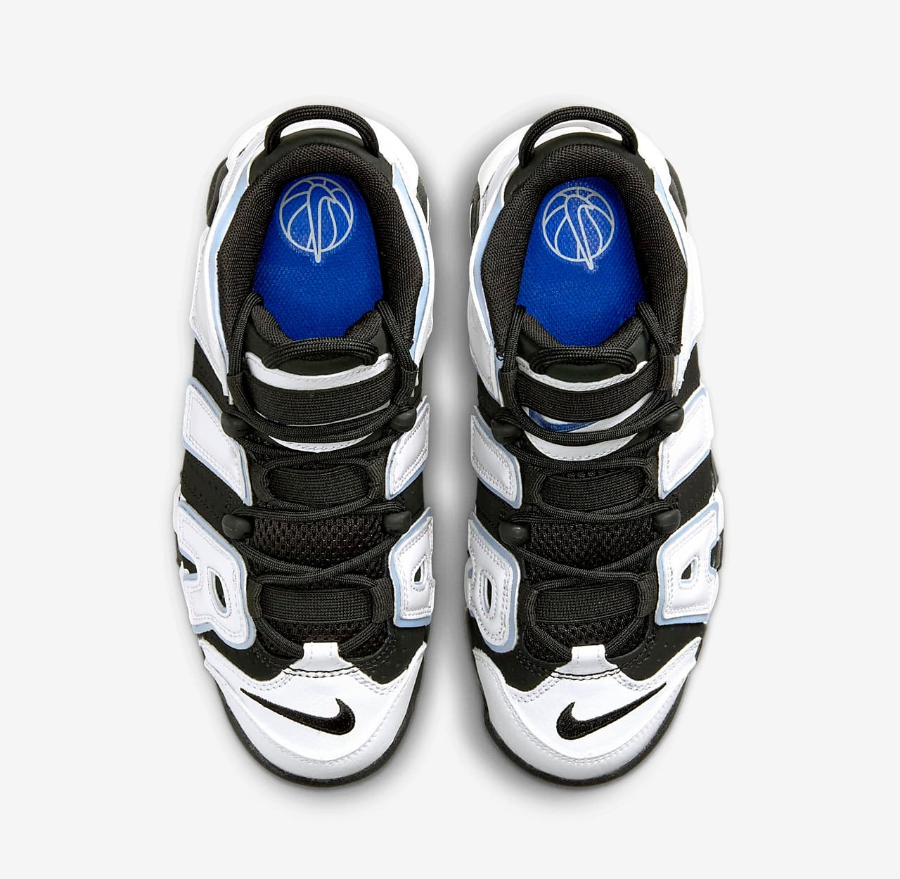 Nike Air More Uptempo '96 sneakers in black and white - BLACK