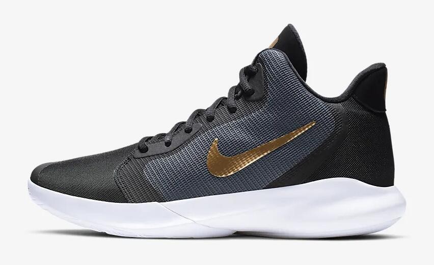 003 GmarShops Air Precision 2017 Nike Precision III Dark Grey White Black Metallic Gold AQ7495 nike store 6.0 shoes dunk high boots free