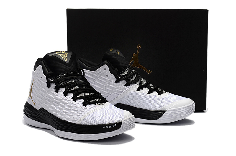 Jordan melo m13 black gold discount
