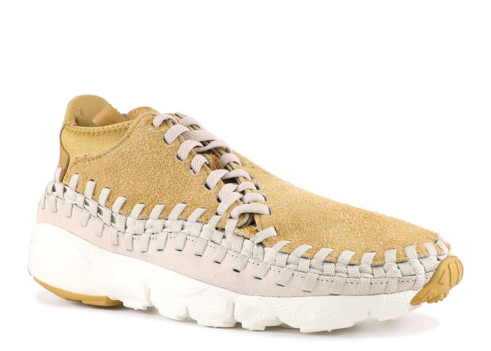 StclaircomoShops - 700 - Nike Air Footscape Woven Chukka Qs Hairy Suede Brown Gold Flat Light Summit Orwood White 913929 - running in high heels