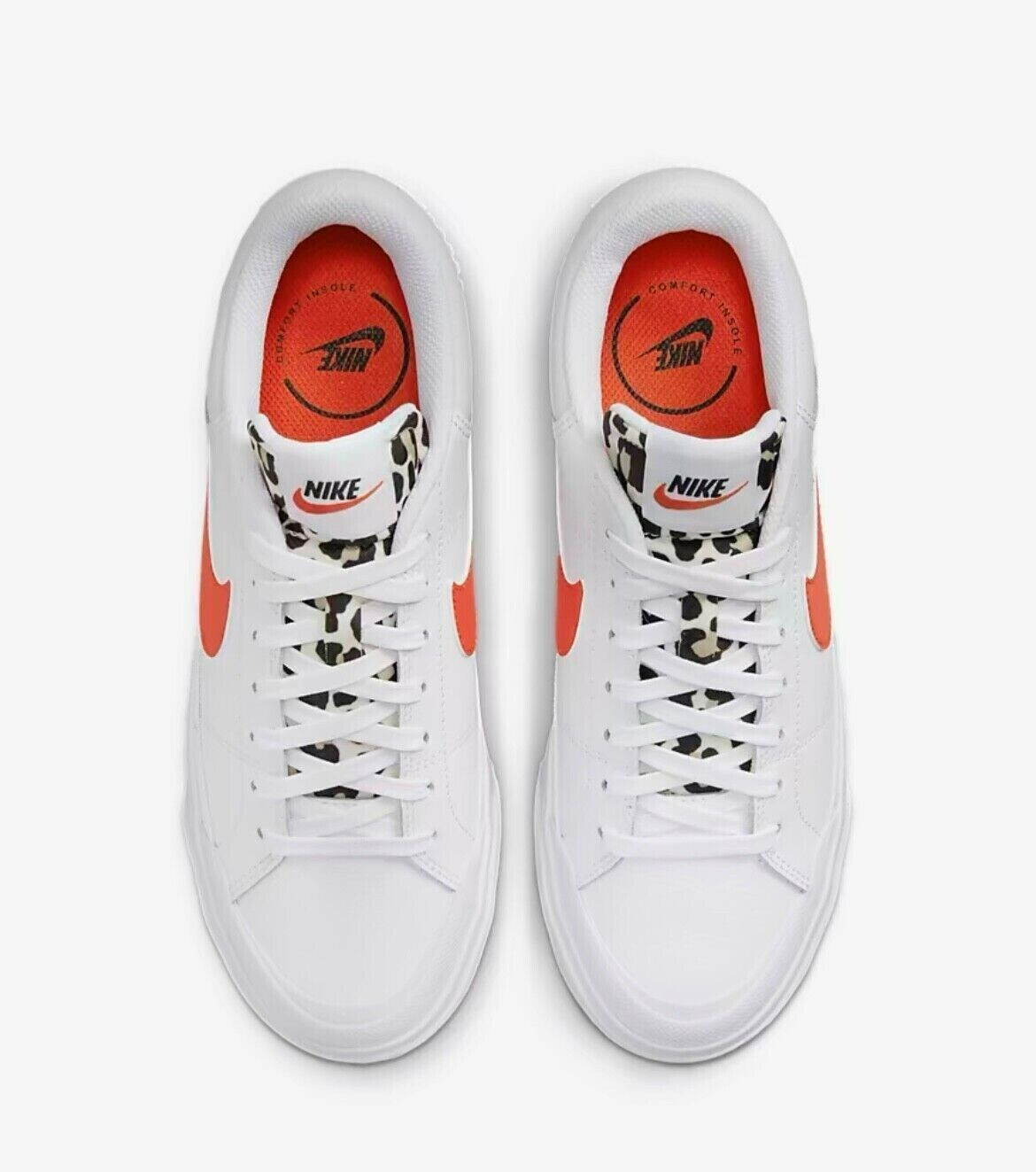 Nike Court Legacy Lift Platform White Rattan Black Team Orange DZ5203