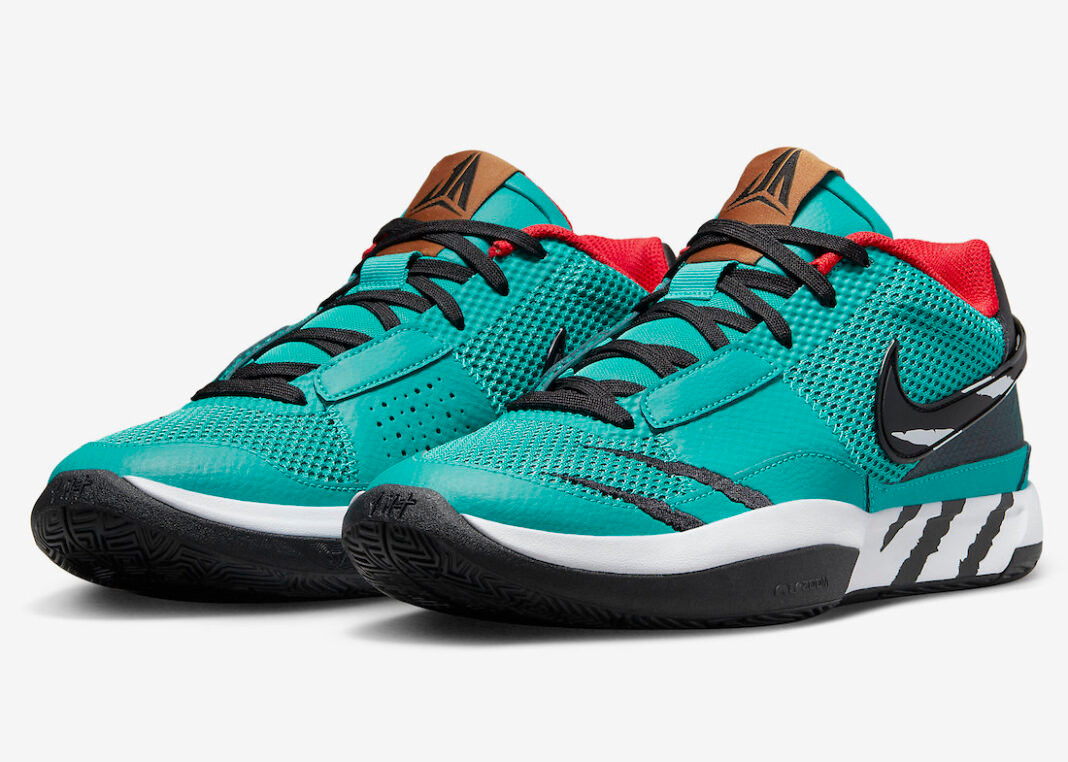 Nike Ja Scratch Rapid Teal University Red Monarch FD6565 400