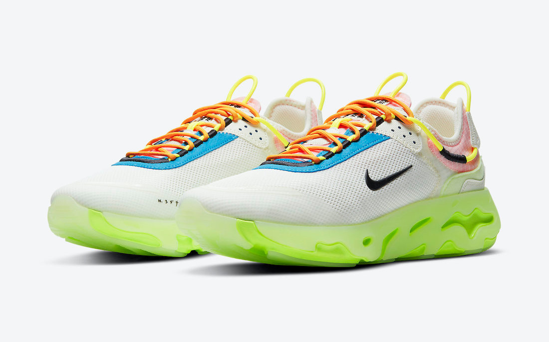 Nike the epic react dusk to dawn ali chaaban Nike the x off white blazer mid sneakers item Nike the React Live Marathon Barely Volt Grain Black Shoes CV1772 GmarShops 100