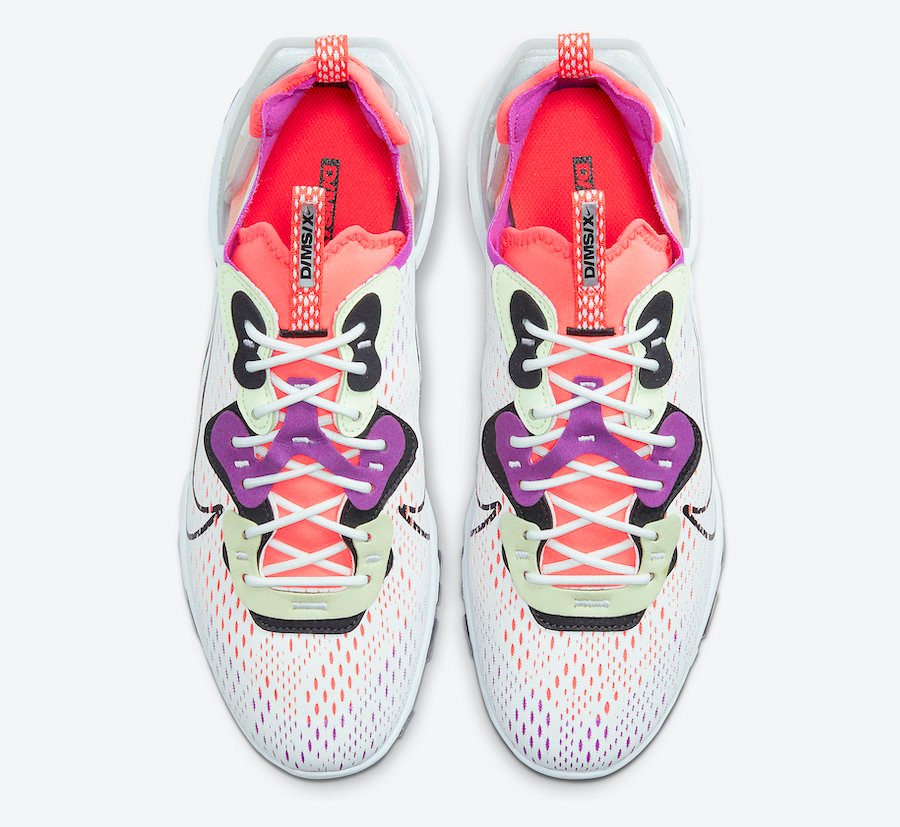 Nike React Vision Barely Volt Laser Crimson Summit White Black