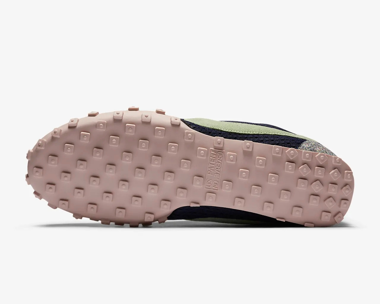 nike waffle racer midnight navy vapor green