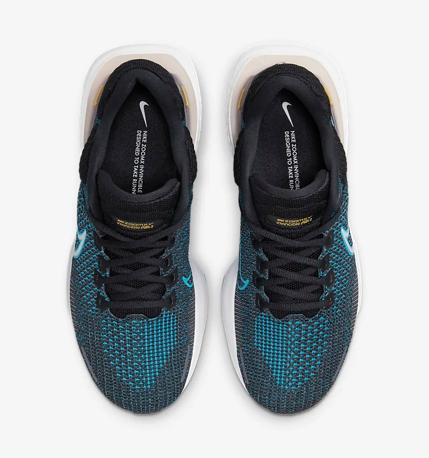 Nike ZoomX Invincible Run FlyKnit 2 Black Chlorine Blue White DH5425 - nike for girls sweat pants with drawstring - GmarShops - 003