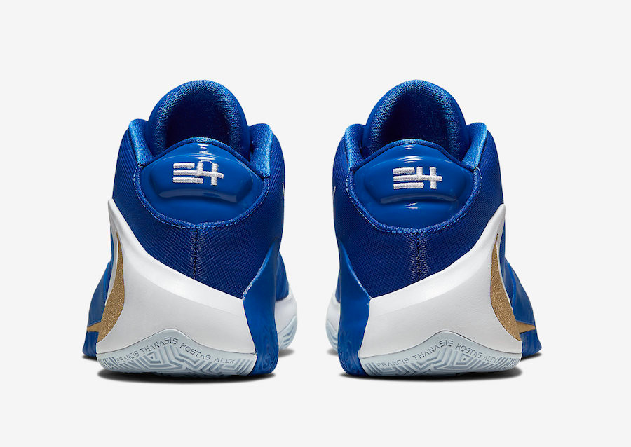 Nike Zoom Freak 1 GS Greece Hyper Royal Metallic Gold Blue Hero BQ5633 GmarShops Nike Other Shoes nike air venture vintage women shoes dance costume 400