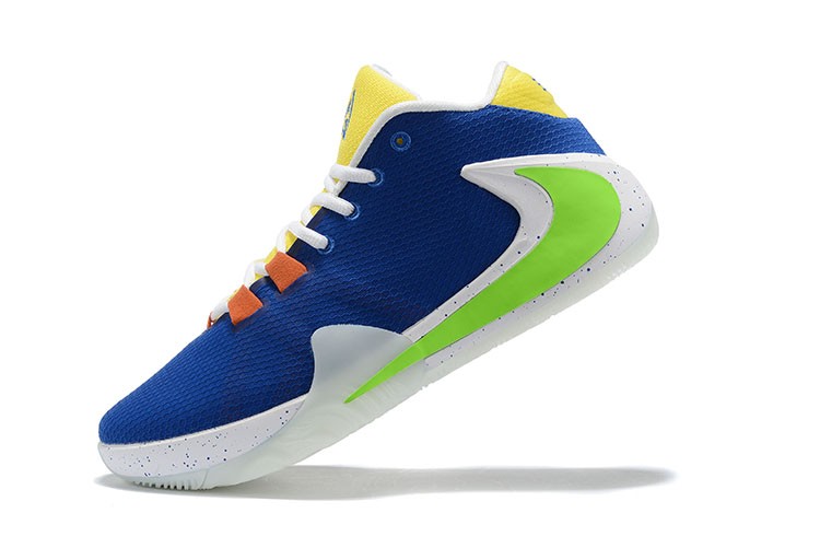 403 - StclaircomoShops - Nike Zoom Freak 1 Royal Blue Green Yellow White Shoes BQ5422 - zapatillas de running Under Armour neutro media maratón talla 42 grises