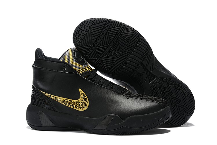 StclaircomoShops - to learn which shoes will be the best for your unique foot - 007 - Nike Zoom Heritage N7 Black Gold Basketball Shoes CI1683