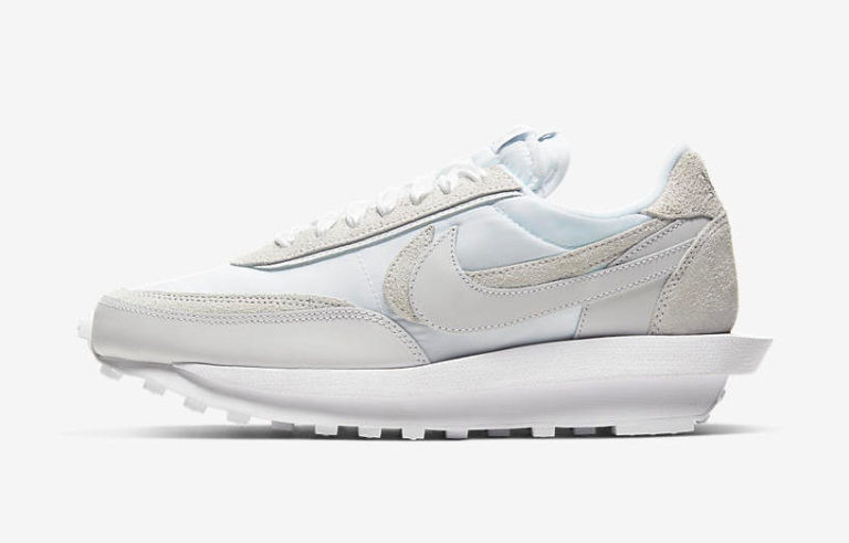 Sacai x Nike LD Waffle White Nylon Shoes BV0073 - Nike will be