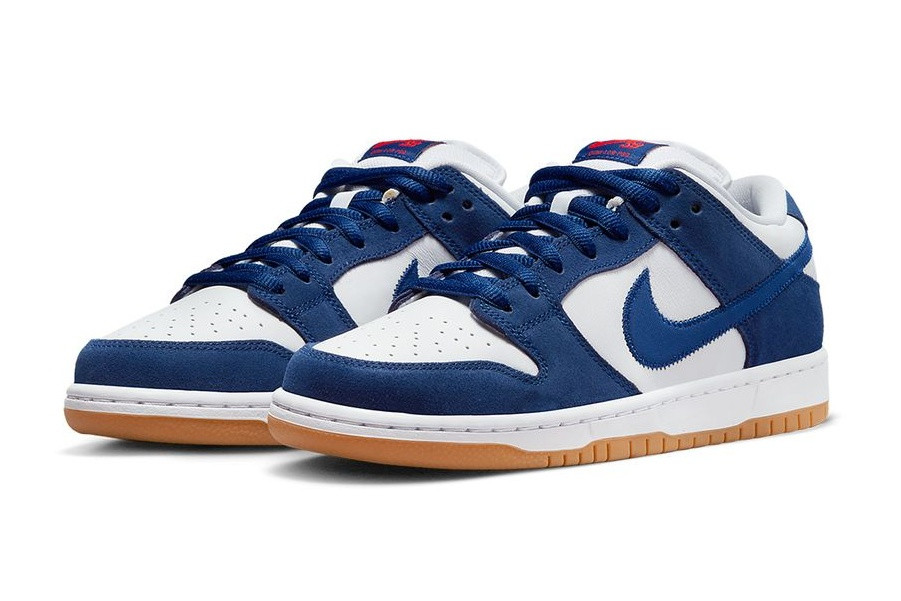 Nike SB Dunk Low Angeles Dodgers Deep Blue Sport Red White DO9395 400 - nike pink winter boots with pom poms - StclaircomoShops