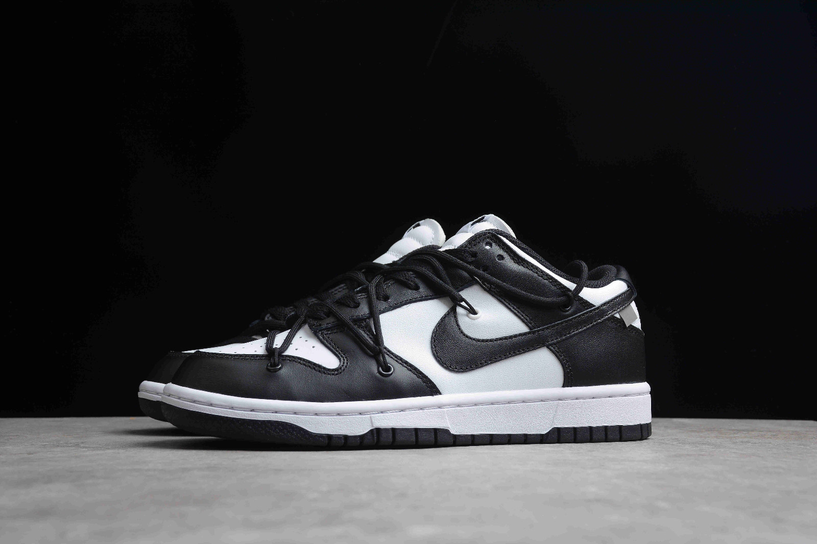 White x Nike Dunk Low LTHR Black White Shoes CT0856 - design your own high heels online for free - GmarShops - 103