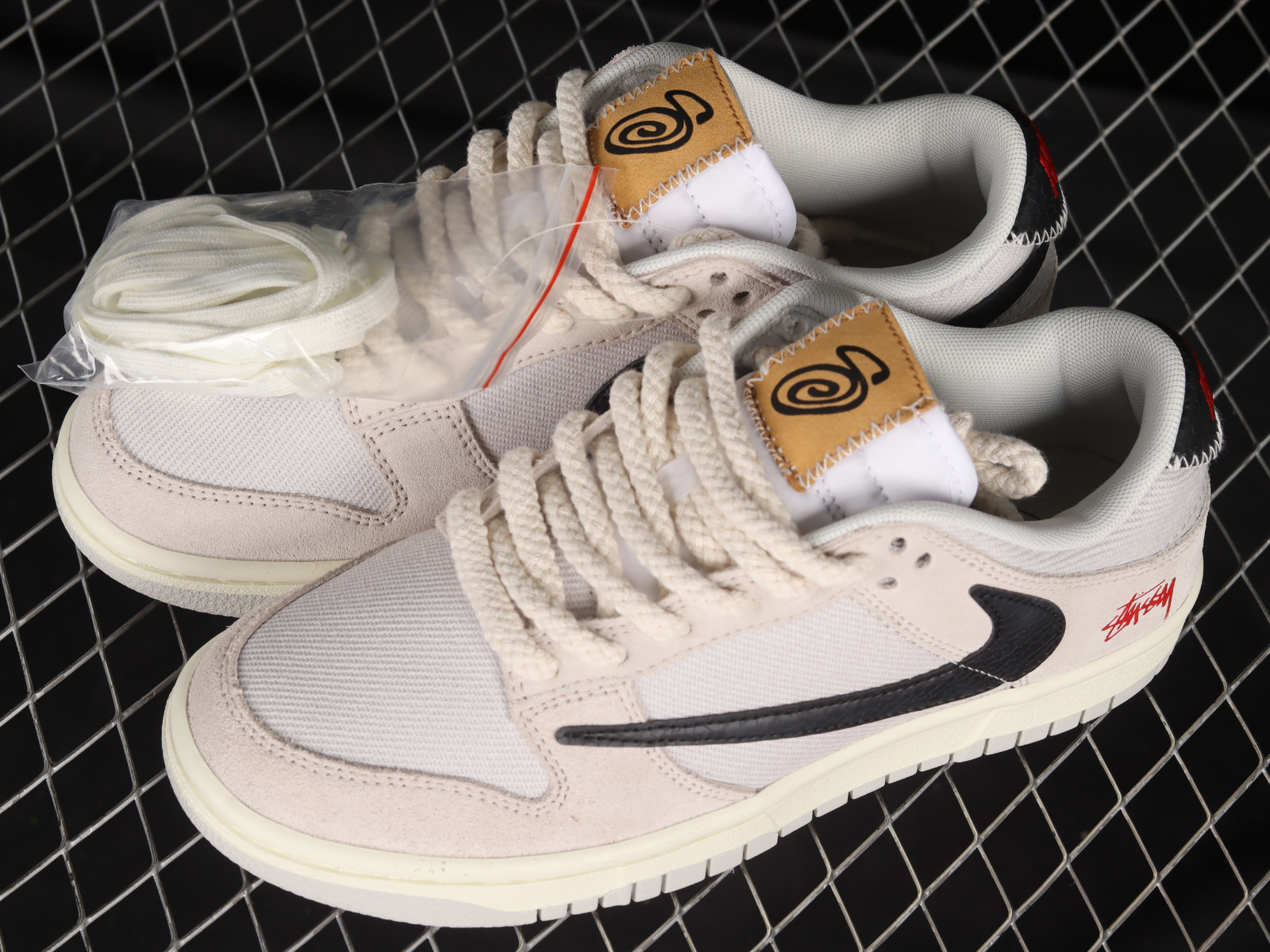 StclaircomoShops - Stussy x Nike SB Dunk Low Certified White Black Red DD9776 - force 1 pioneer leather options - 068