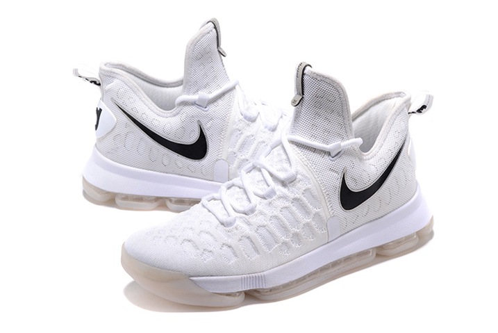 Nike Zoom KD 9 EP IX Kevin Durant Men Basketball Shoes Pure White Black  843392 - RvceShops - One of the first basketball shoes that