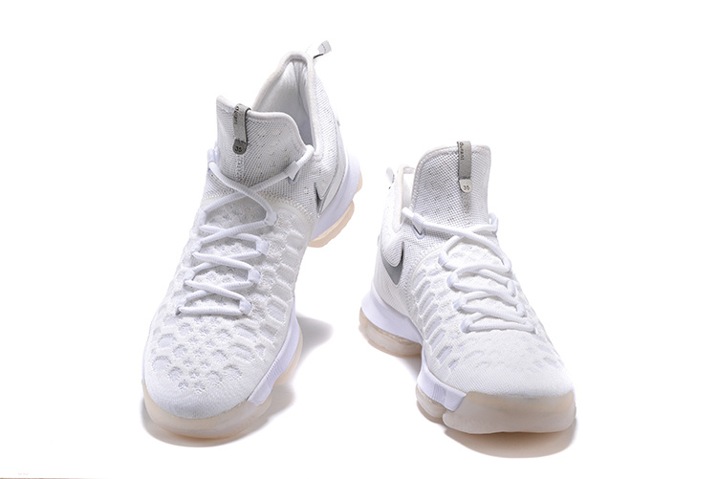 Nike Zoom KD 9 EP IX Kevin Durant Men Basketball Shoes Pure White Black  843392 - RvceShops - One of the first basketball shoes that
