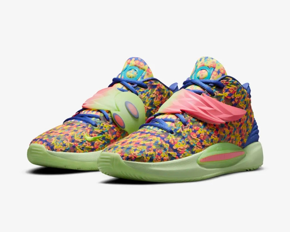 MultiscaleconsultingShops - 400 - Nike Zoom KD 14 Ron English 1 Lapis Pink Turquoise Blue - Nike Core B-ball Παιδικό T-shirt