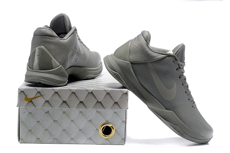 Nike Zoom Kobe V Low FTB Fade To Black Grey Basketball Shoes 869454 - 006 - ankle boots guess fl5p3r ele10 black