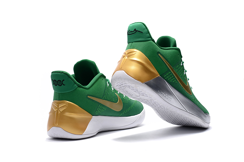 Nike Zoom Kobe 12 AD Green Golden Silver White Men Shoes Ariss-euShops - Wide Back Tab Chunky Boot
