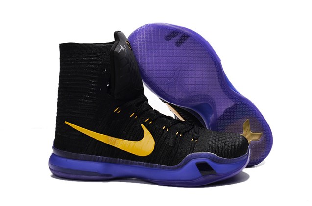 Size 12 - Nike Kobe 10 X Elite High Team Purple Black Mamba Lakers