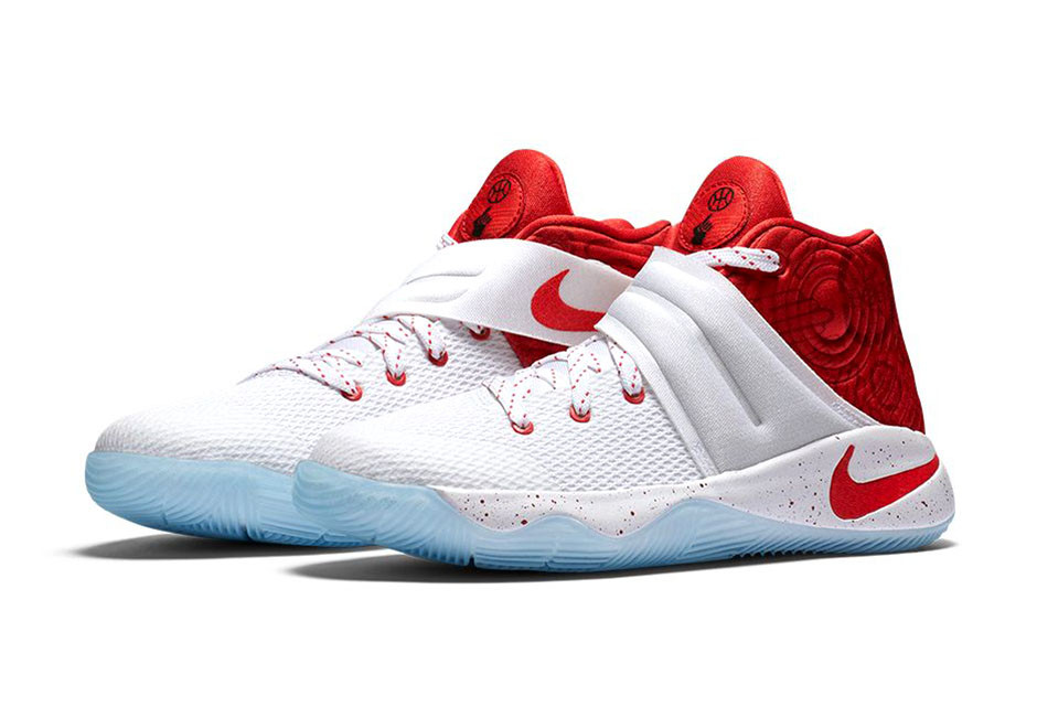 StclaircomoShops - Nike Zoom Kyrie 2 GS Touch Factor White Red Gym 826673 - nike free mens echo shoes outlet women - 166