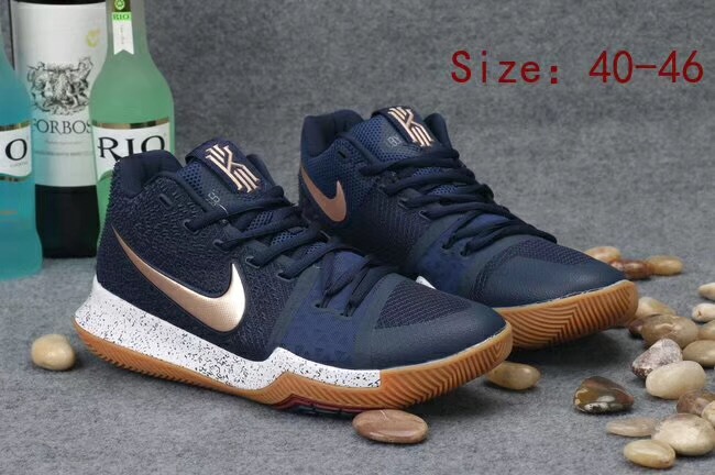 Kyrie 3 blue and gold hot sale