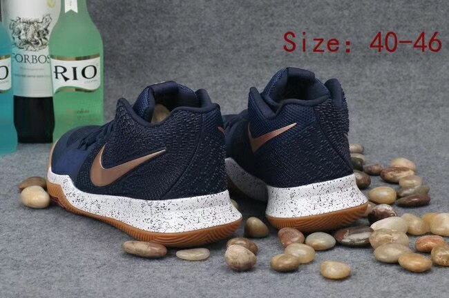 Kyrie 3 blue and gold clearance