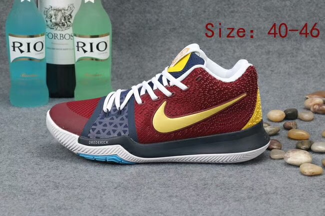Kyrie 3 yellow maroon 2025