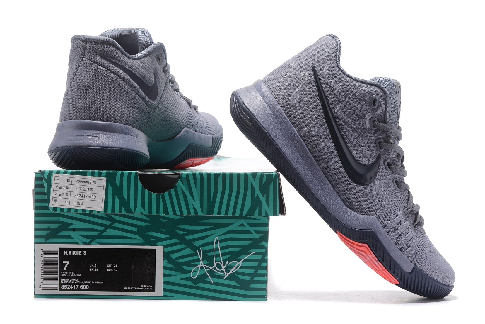 GaleriahitShops Nike Zoom Kyrie III 3 Carbide orange Men Basketball Shoes Nike Phantom GT 1 Nike Kyrie 3