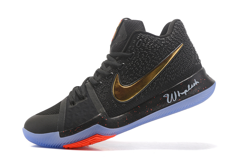 Nike kyrie 3 black gold clearance