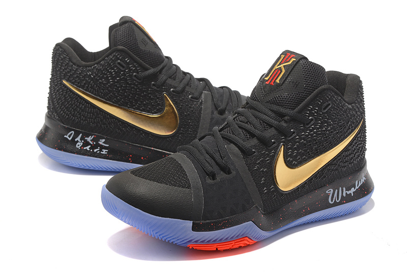 Kyrie 3 black mens cheap