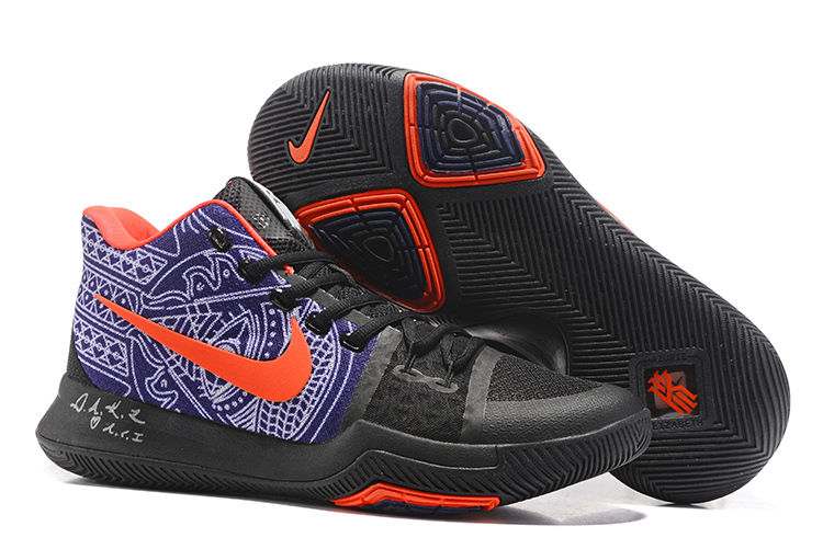 Kyrie 3 purple and black cheap