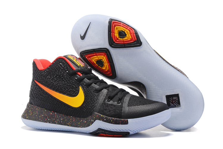 Nike Kyrie 3 nike fi impact 2 gray orange blue paint scheme Nike Zoom Kyrie III 3 Men Basketball Shoes Black Yellow Orange GaleriahitShops