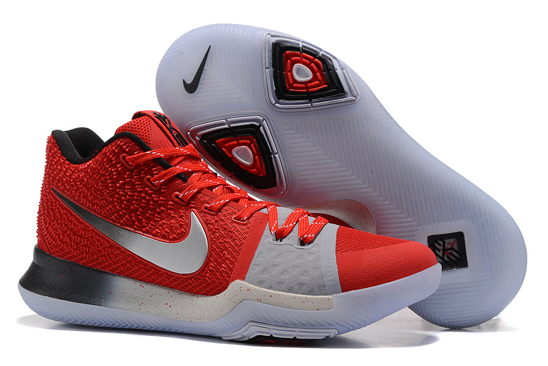 Nike Kyrie 3 BvfShops nike roshe one flyknit womens voltage volt orange Nike Zoom Kyrie III 3 Men Basketball Shoes Chinese Red Silver Black