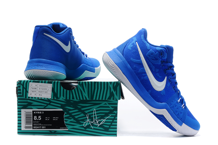 IiscmShops Nike Kyrie 3 Nike Zoom Kyrie III 3 blue white Men Basketball Shoes Air Max 180 Camo