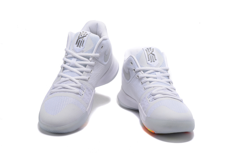 White nike kyrie 3 best sale