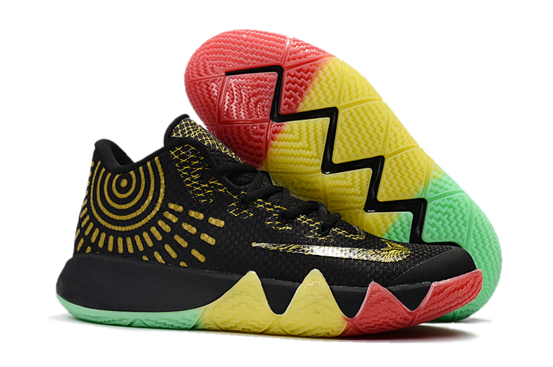 Nike Kyrie 4 Men Basketball Shoes Black Colored Yellow Nike Kyrie 4 RvceShops Nike Sportswear Logo kids pants