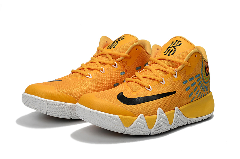 GmarShops Nike Kyrie 4 Men Basketball Shoes Yellow White Nike Kyrie 4 nike 46