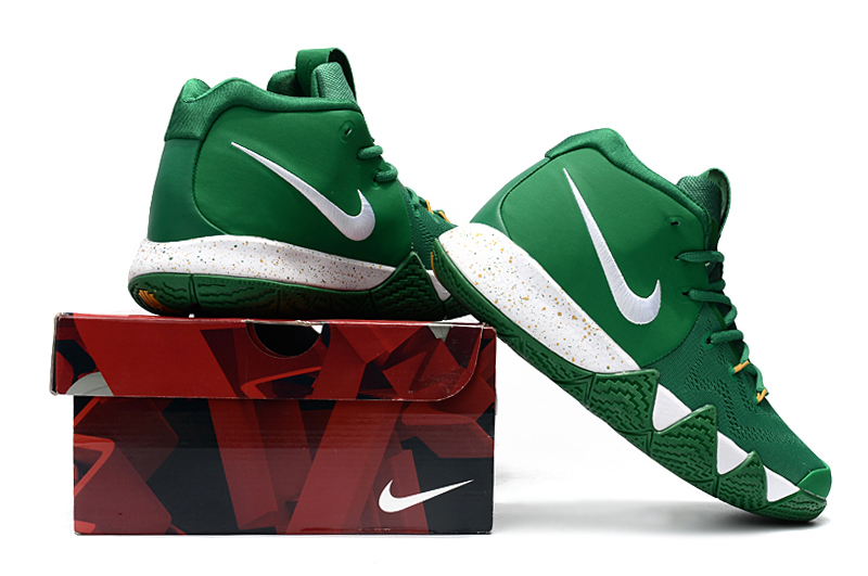 Nike Zoom Kyrie 4 Men Basketball Shoes Green White EYBL Nike KD11 Peach Jam StclaircomoShops Nike Kyrie 4