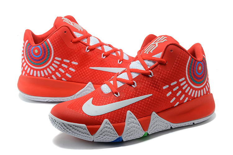 Nike Kyrie 4 Nike Zoom Kyrie 4 Men Basketball Shoes Red White New GmarShops nike shoes for kids dubai free