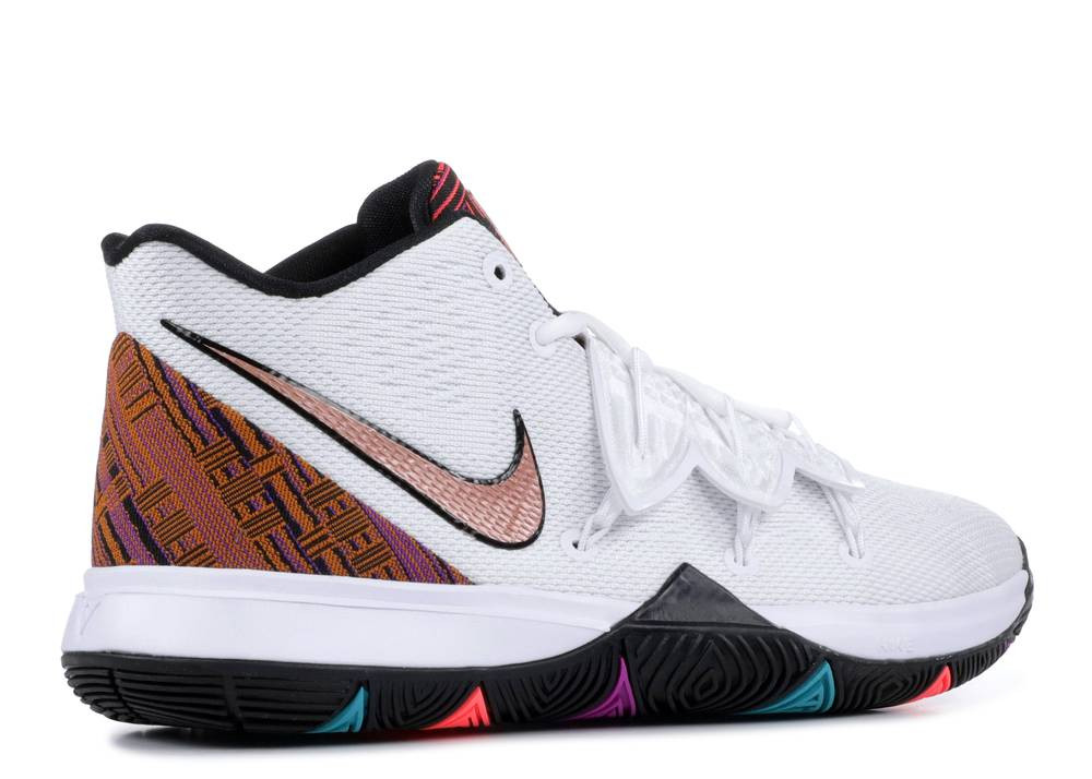 Nike Kyrie 5 Gs Black History Month White Bronze Red Metallic Ci7894 -  Rvceshops - Nike 1 Women Satin Sneakers Shoes Outlet Mall - 100