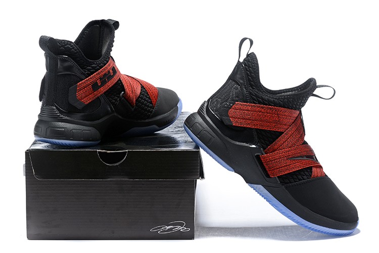 Lebron Soldier XII 12 Nike LeBron Soldier 12 Red Straps Black Red AO2609 003 StclaircomoShops Nike Air Max Rise Zach Randolph PE Home