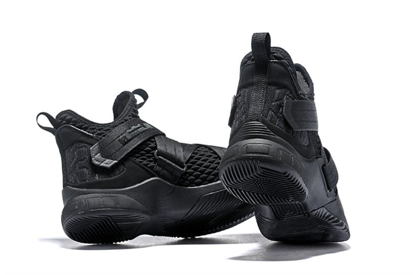 Nike Zoom Lebron Soldier XII 12 All Black Snake AO4053 002 IiscmShops nike max junkie Lebron Soldier XII 12