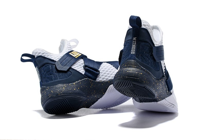 Lebron soldier 12 white and blue shop