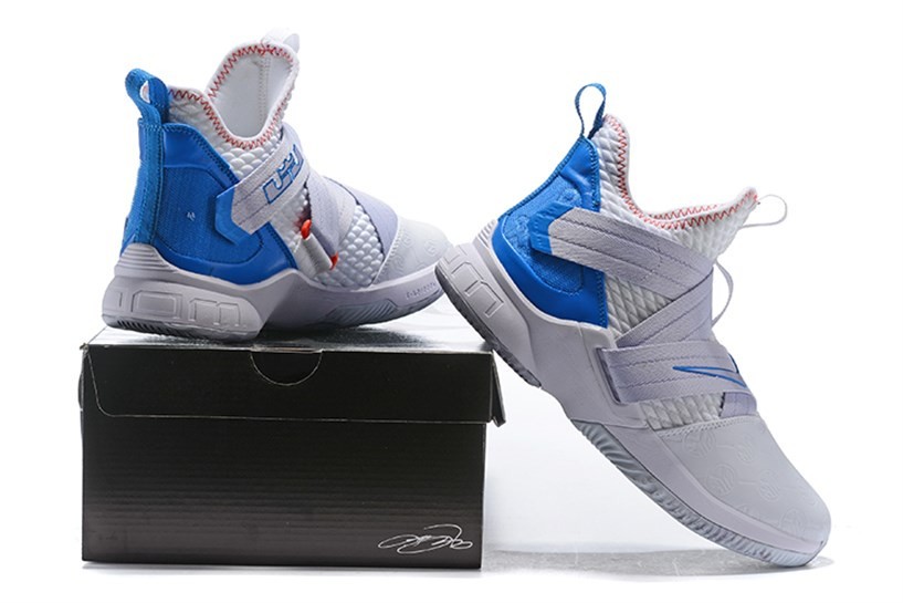 GaleriahitShops Nike Zoom Lebron Soldier XII 12 OG White Bone Blue AO4053 Lebron Soldier XII 12 101 prod nike kids flower sneaker shoes sale cheap