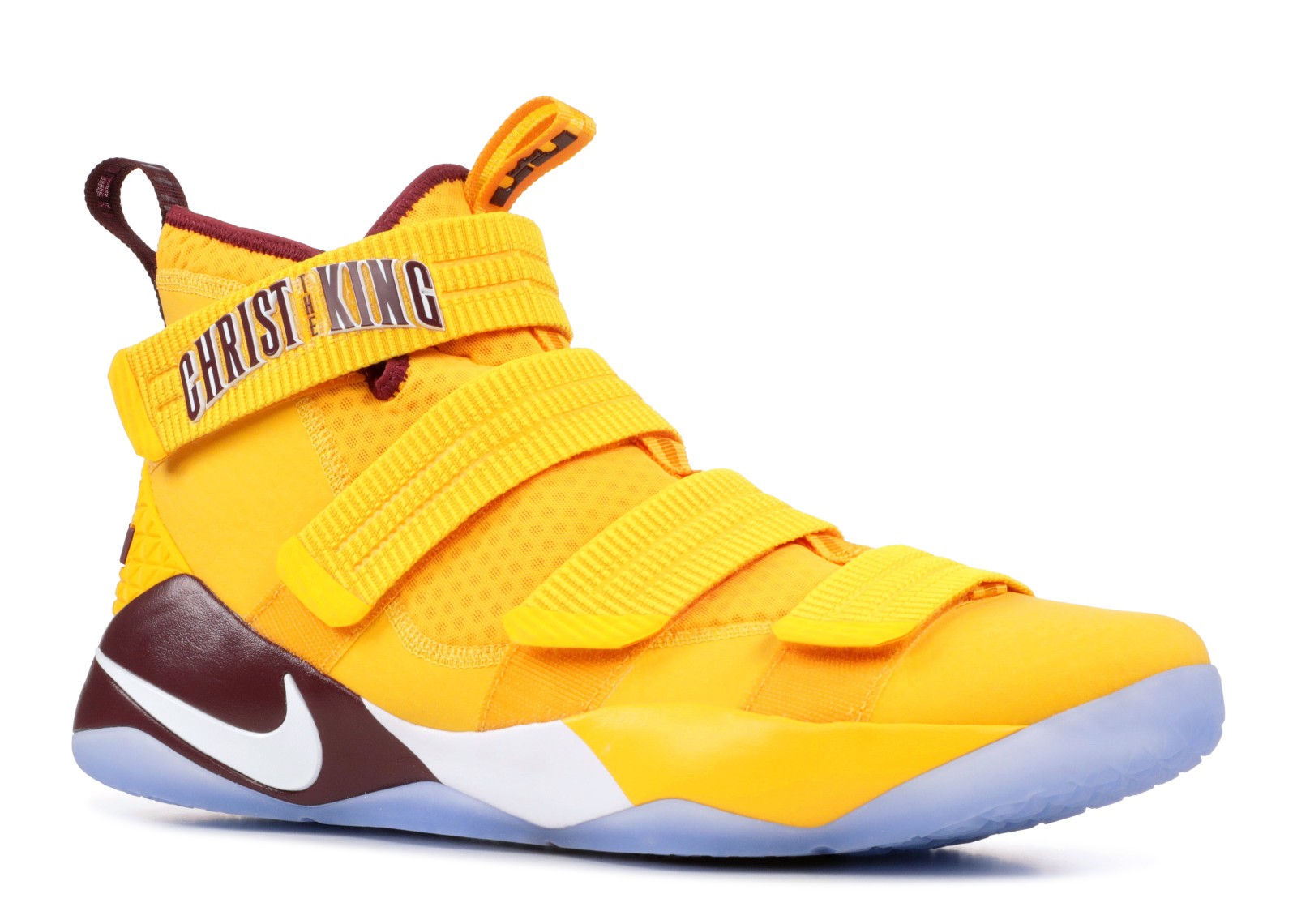Lebron Soldier Xi Christ The King University White Deep Gold Maroon 817809 Lebron Soldiers XI 11 AljadidShops