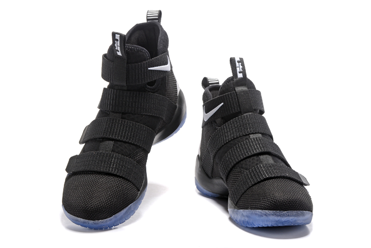 Lebron soldier 11 black and white discount