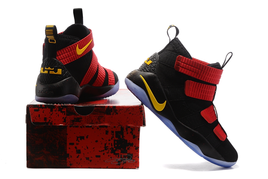lebron soldier 11 black and red
