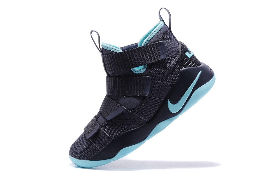 Nike Zoom LeBron Soldier XI 11 Men Basketball Shoes Black Sky Blue 897645 ALEXANDER MCQUEEN HEELED SANDALS Lebron Soldiers XI 11 GmarShops