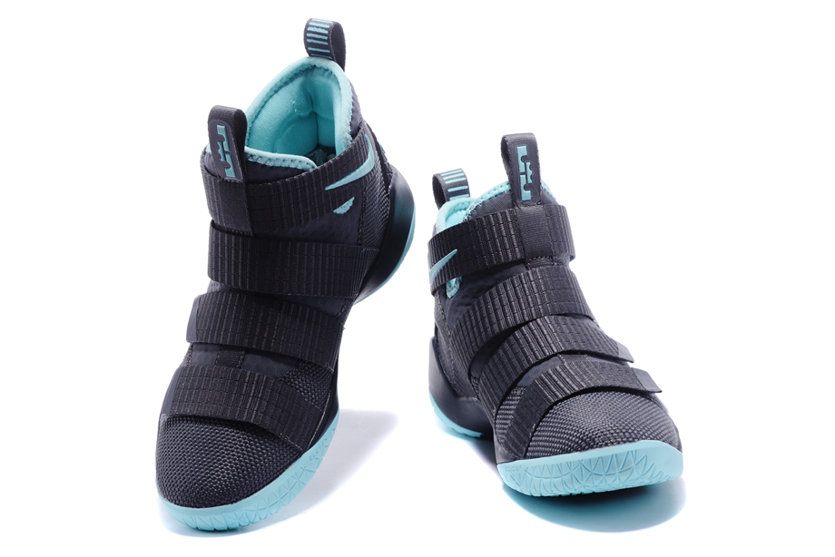 Nike Zoom LeBron Soldier XI 11 Men Basketball Shoes Black Sky Blue 897645 ALEXANDER MCQUEEN HEELED SANDALS Lebron Soldiers XI 11 GmarShops