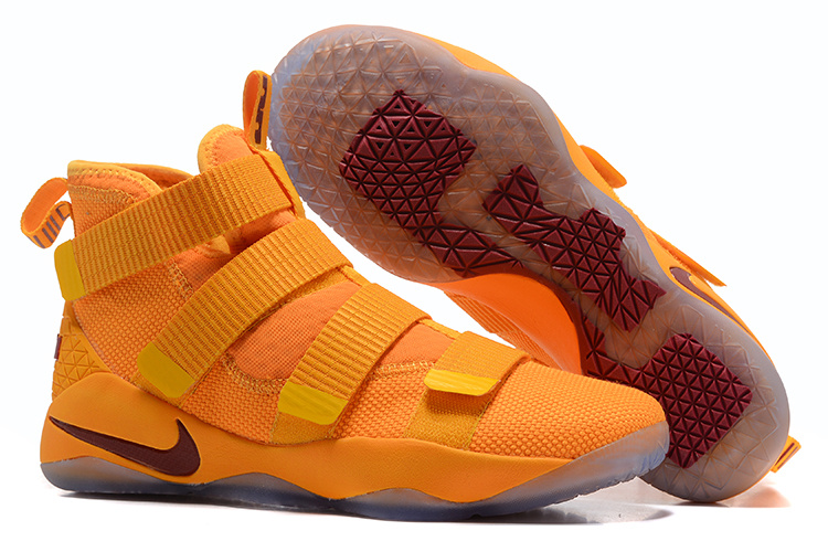 Youre looking for a sneaker that can complete your vintage ensemble Lebron Soldiers XI 11 Nike Zoom LeBron Soldier XI 11 Orange Men Basketball Shoes StclaircomoShops